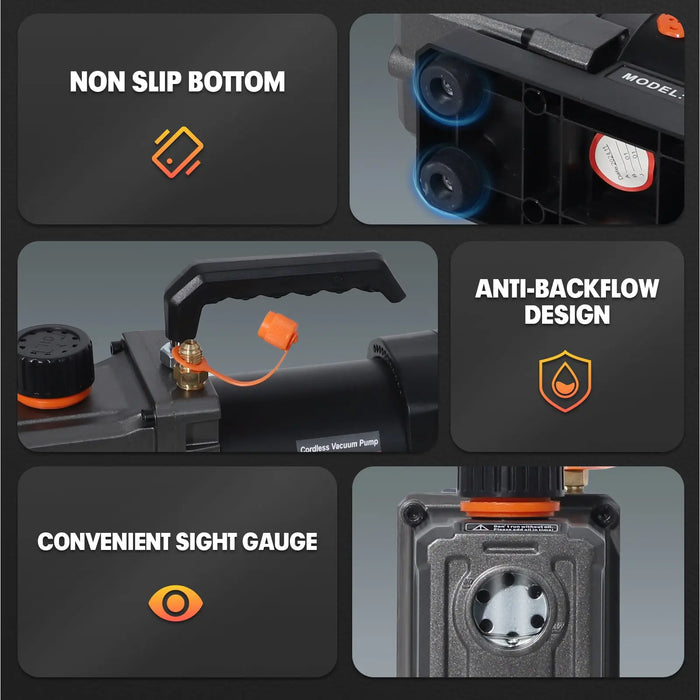 Mellif Cordless 2.5CFM Vacuum Pump Kit Compatible with Dewalt 20V Max Battery Mellif Tools