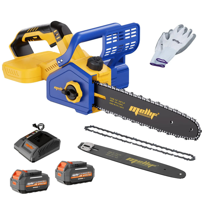 Mellif Cordless 40V 14In & 12In Chainsaw Compatible with Dewalt 20V MAX Battery Mellif Tools