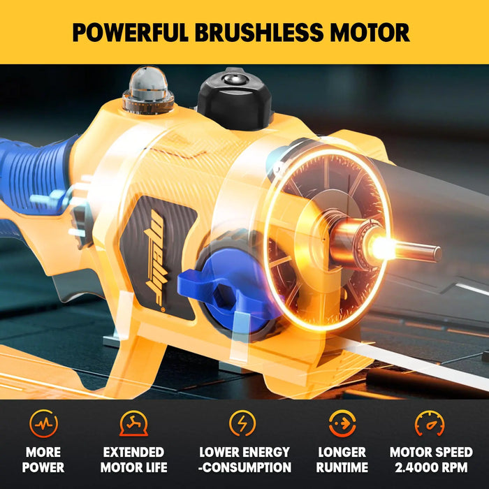 Mellif Cordless 8In Lefty Chainsaw Compatible with Dewalt 20V MAX Battery Mellif Tools