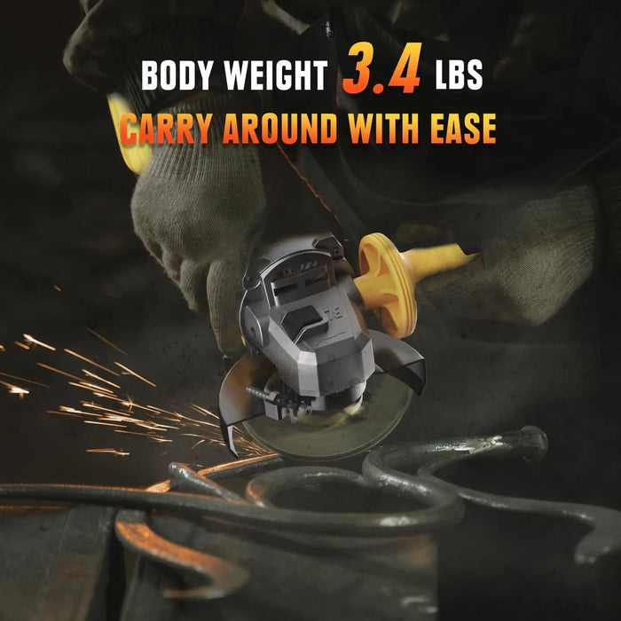 Mellif Cordless Angle Grinder, Compatible with DeWalt 20V Max Battery, 4-1/2-Inch, 8,500RPM Brushless Motor Mellif Tools