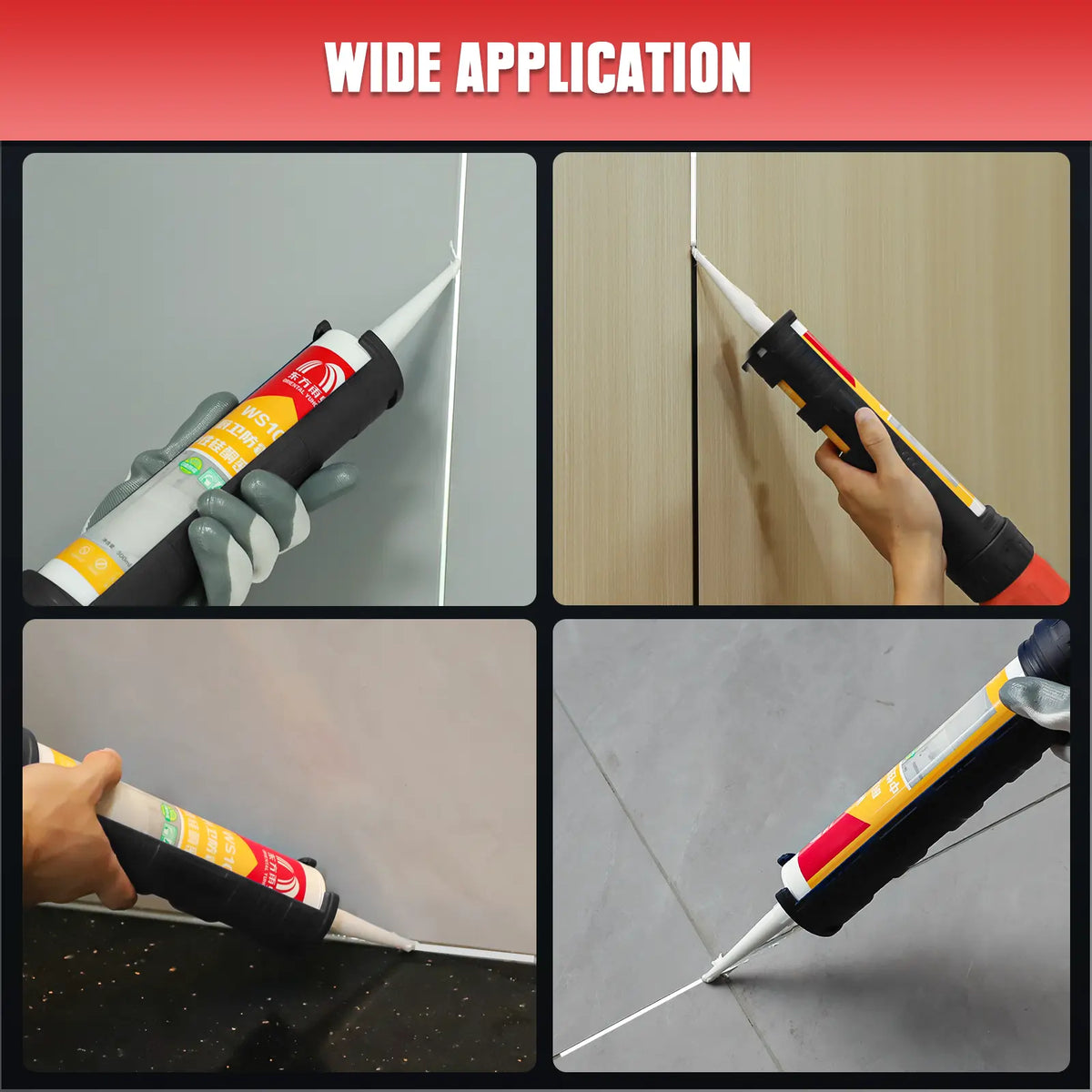 Mellif Cordless Caulking Gun Compatible with Milwaukee 18 V Battery (Battery NOT Included) Mellif Tools