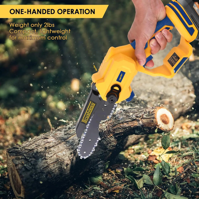 Mellif Cordless Chainsaw Compatible with Dewalt 20V MAX Battery 6 Inch Mellif Tools