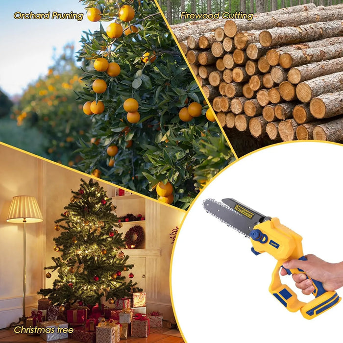 Mellif Cordless Chainsaw Compatible with Dewalt 20V MAX Battery 6 Inch Mellif Tools