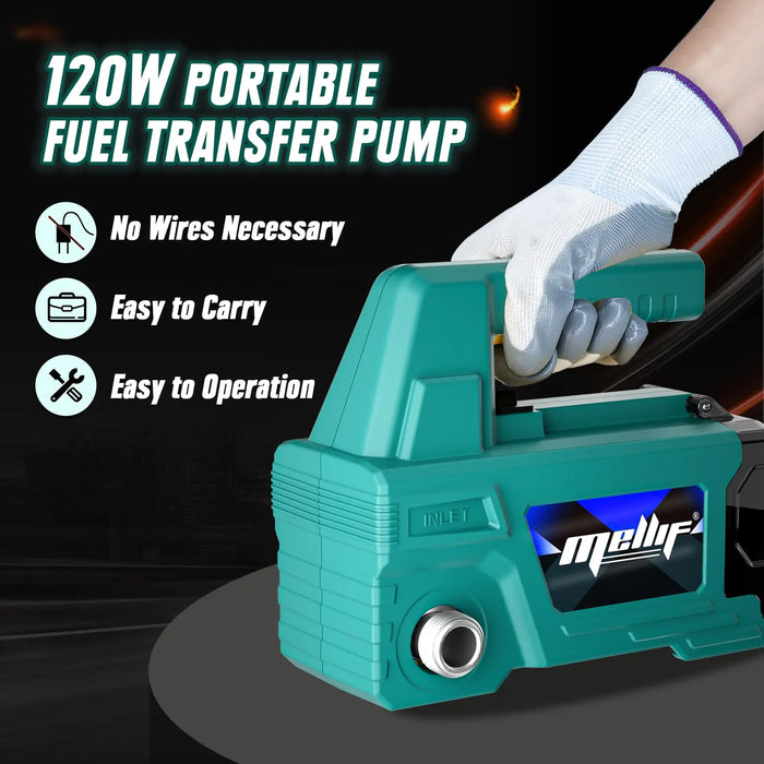 Mellif Cordless Diesel Transfer Pump fuel transfer pump Compatible with Makita 18V Battery Mellif Tools