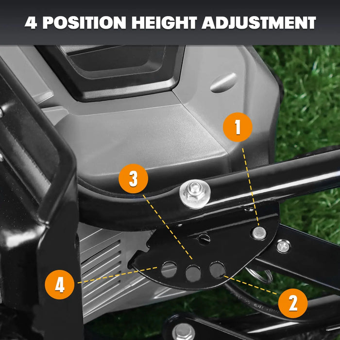 Mellif Cordless Garden Tiller/Cultivator 14.2in Width Compatible with Dewalt 20V Max Battery Mellif Tools