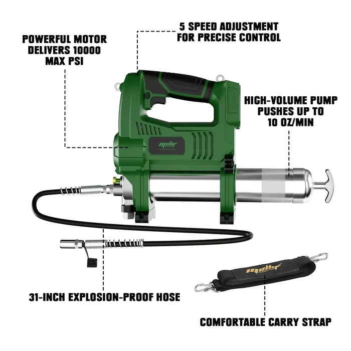 Mellif Cordless Grease Gun Kit Compatible with Makita 18V Battery Mellif Tools