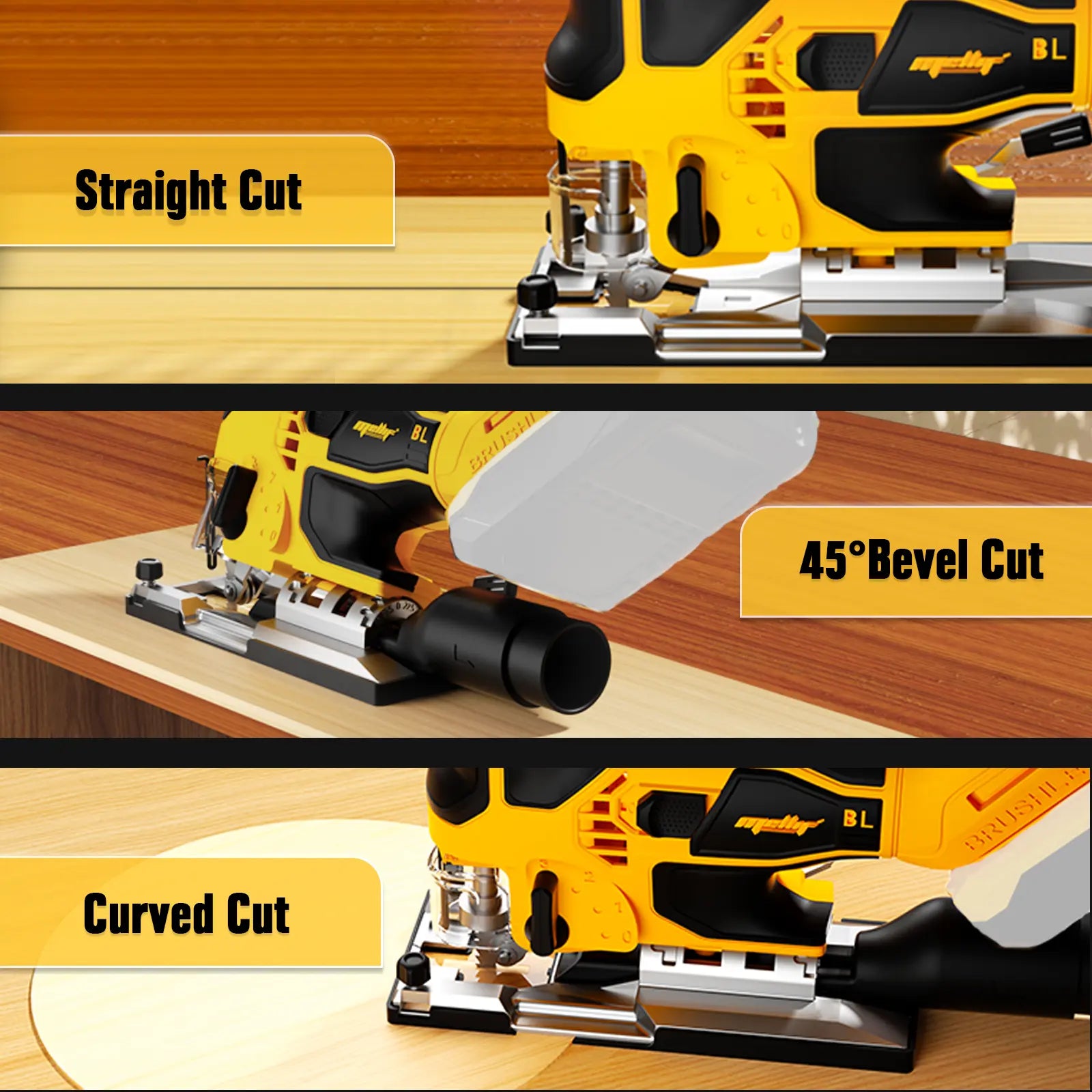Mellif Cordless Jig Saw Compatible with Dewalt 20V MAX Battery Mellif Tools