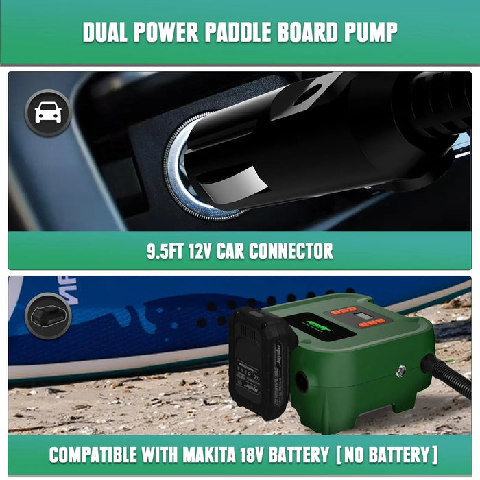 Mellif Cordless Paddle Board Pump Comatible with Makita 18V Battery Mellif Tools