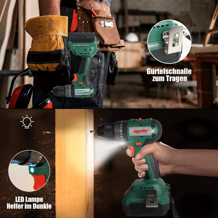 Mellif Cordless Screwdriver Compatible with Makita Battery 18 V Mellif Tools