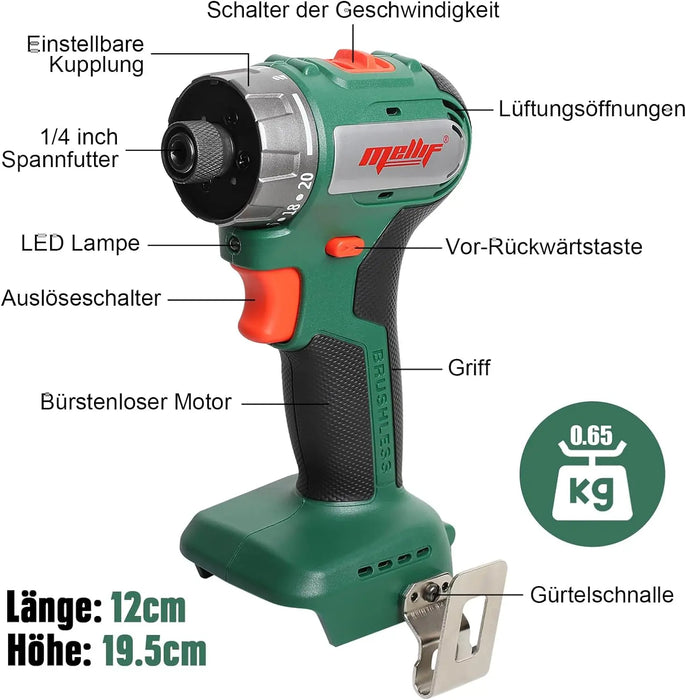 Mellif Battery Impact Wrench for Makita Battery 18 V