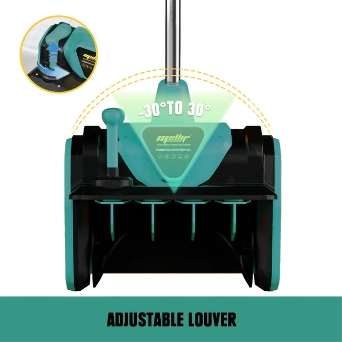 Mellif for Makita Cordless Snow Shovel 18V *2 Battery, Brushless Electric Power Snow Thrower, Handheld Snow Blower with 13.2" in