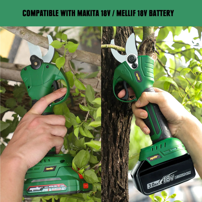 Mellif Electric Pruning Shears Compatible with Makita/Mellif 18V Battery Mellif Tools