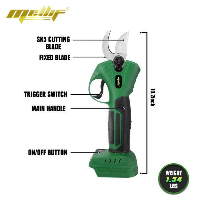 Mellif Electric Pruning Shears Compatible with Makita/Mellif 18V Battery Mellif Tools
