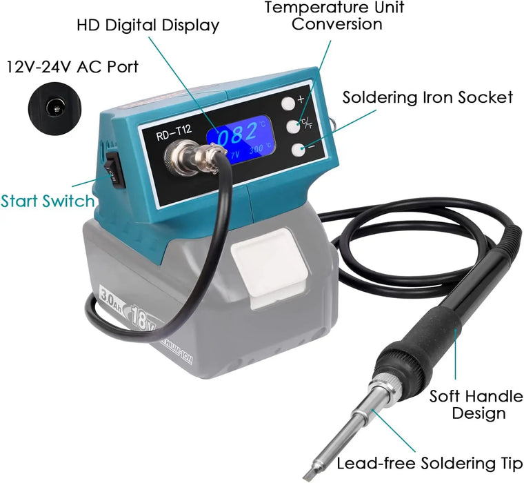 Mellif for Makita 18V Battery Soldering Station Cordless