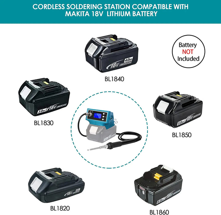 Mellif for Makita 18V Battery Soldering Station Cordless