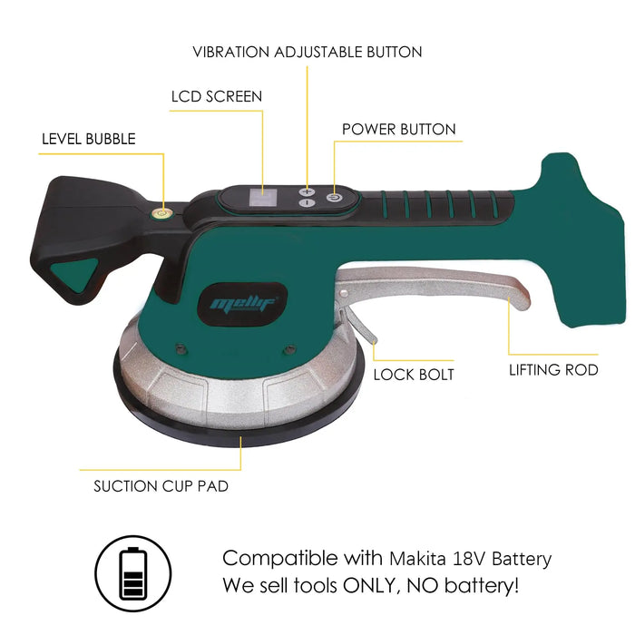 Mellif Tile vibrator for Makita battery 18 V, tile vibration device