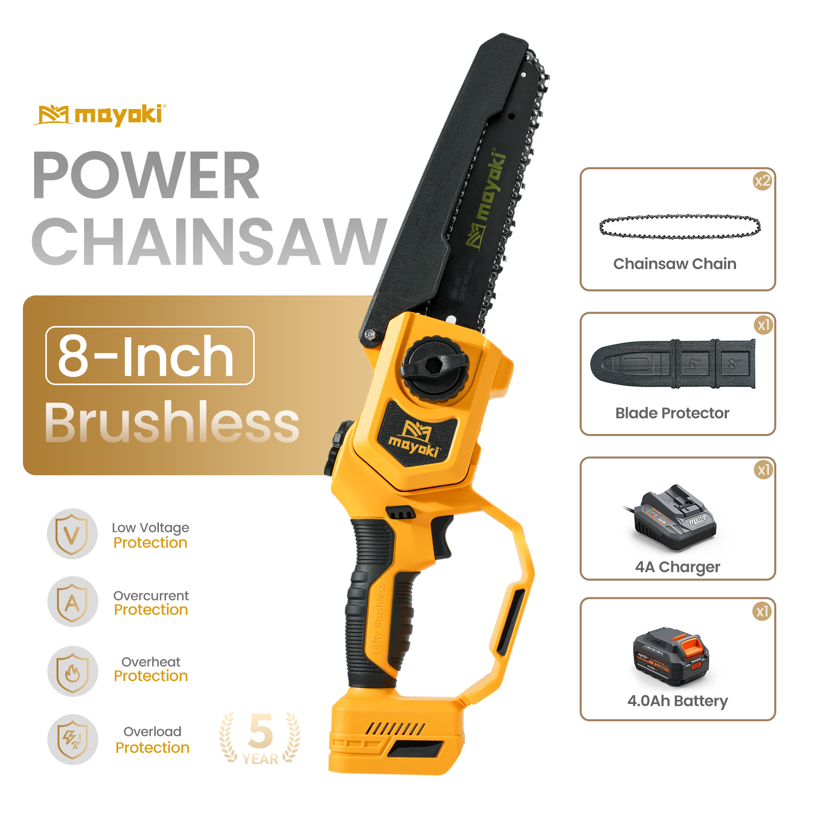 Mellif MFCS801 8inch Chainsaw