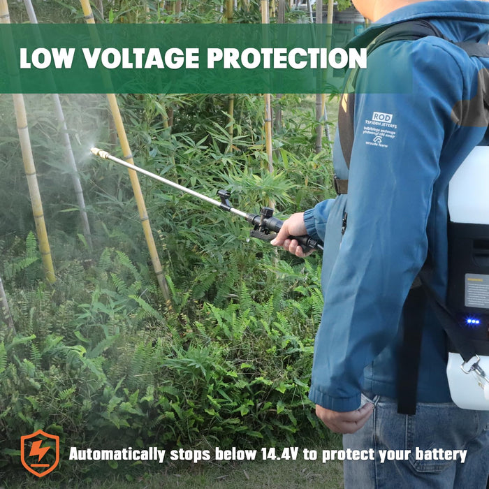 Mellif 3 Gallon/12L Backpack Sprayer, Compatible With Makita 18V Battery