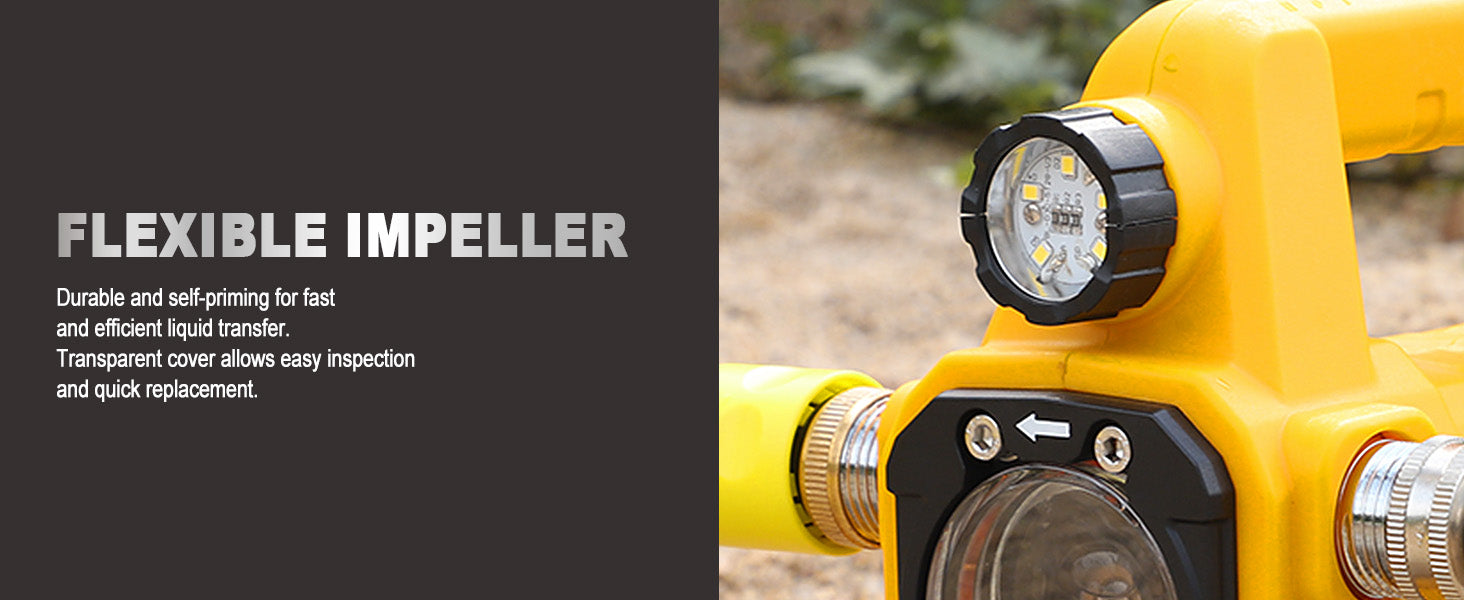How to Check and Change the Impeller of the Mellif Cordless Water Transfer Pump