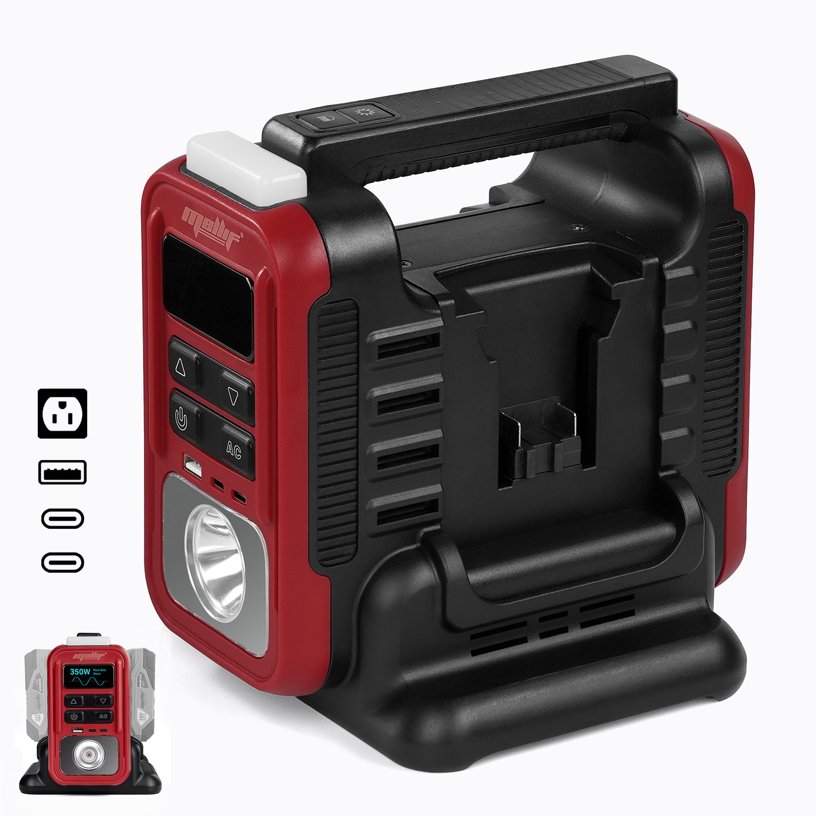 Mellif 350W Pure Sine Wave Power Inverter（PIT350-02）