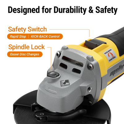Mellif 9600RPM Brushless Angle Grinder