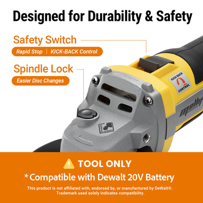 Mellif 9600RPM Brushless Angle Grinder