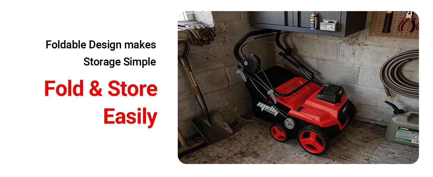 Mellif 36V 15inch Dethatcher/Scarifier Compatible with Milwaukee