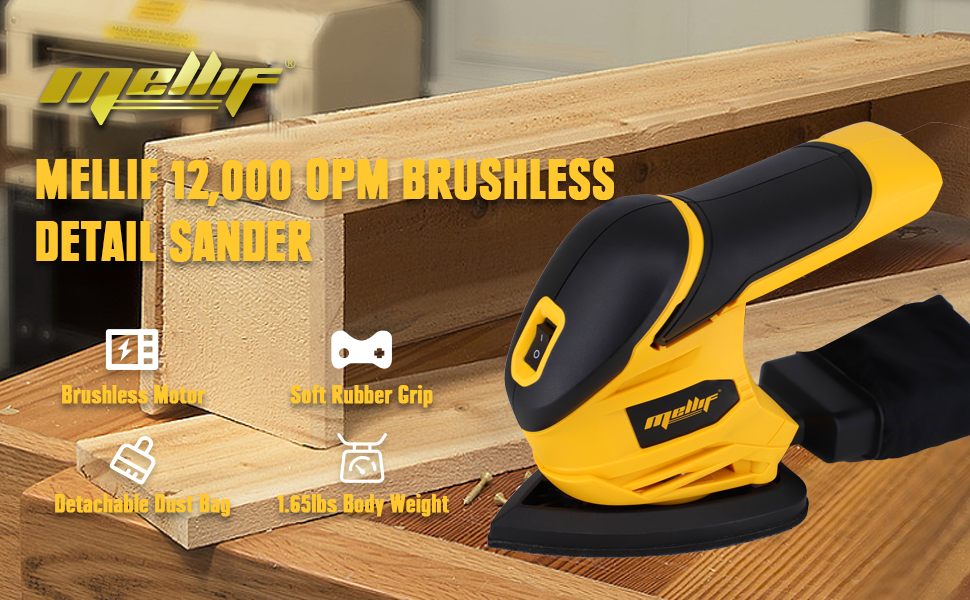Mellif Detail Sander For Dewalt Mellif 18V 20V MAX Battery Battery Not Mellif Tools