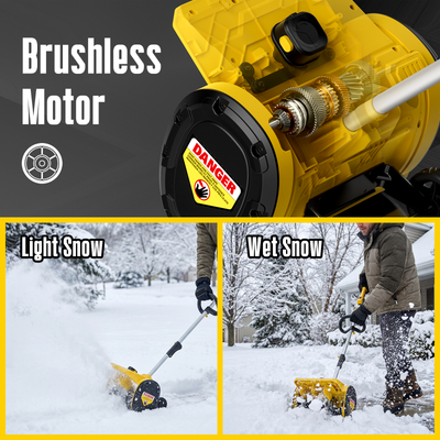 Pandax 14inch Snow Shovel With Wheels（ZLSS001)