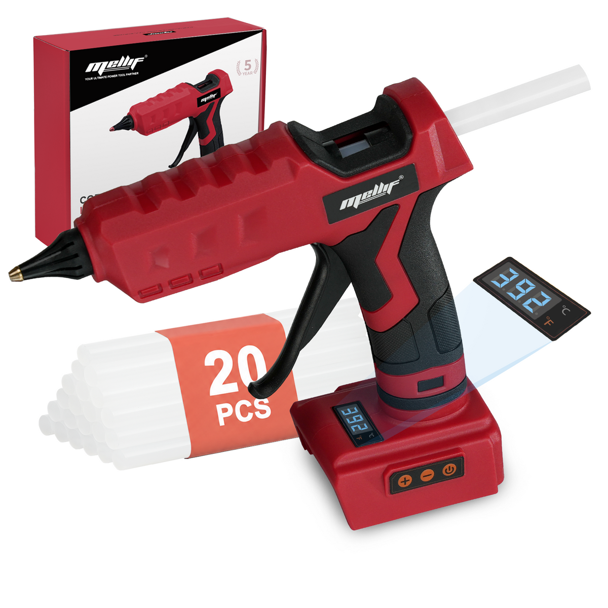 Pistola de Silicón Caliente Mellif MF0401Y