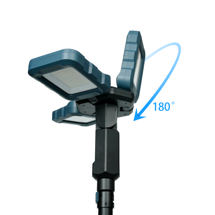 Mellif Cordless 7.55 ft LED Tower Work Light,Compatible with Dewalt 18V Battery