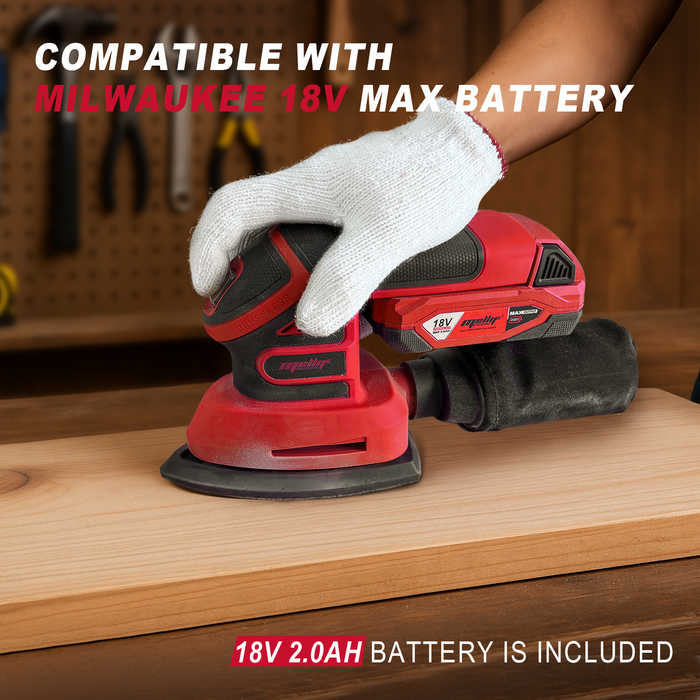 Mellif Brushless Detail Sander,Compatible With Milwaukee 18V Battery