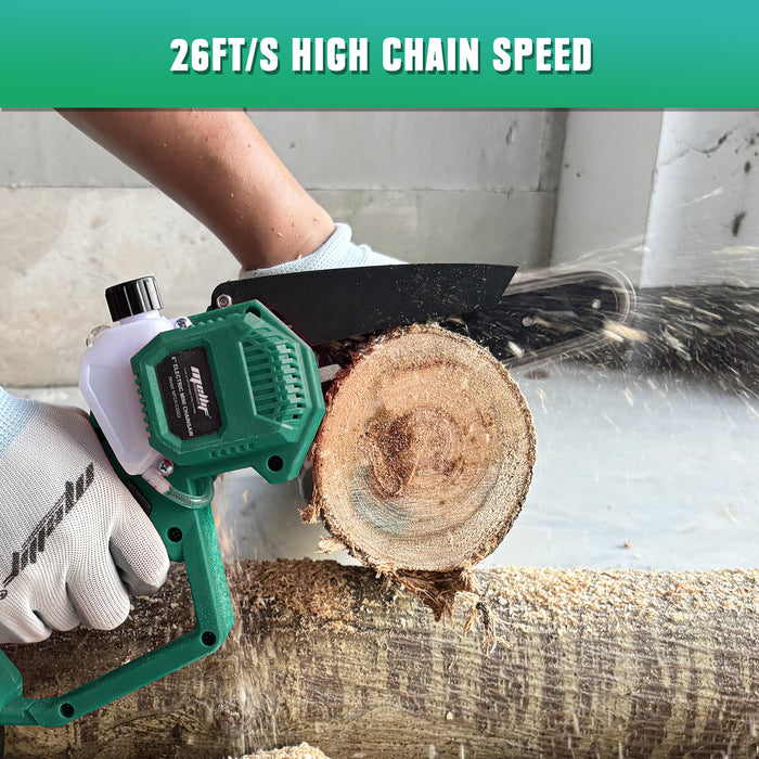 Mellif Cordless Mini Chainsaw 6" Compatible with Makita/Mellif 18V Battery