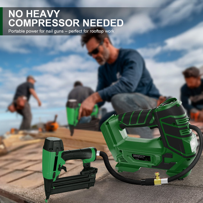 Mellif 2-in-1 Air Compressor for Nailers, Staplers & Car Tires