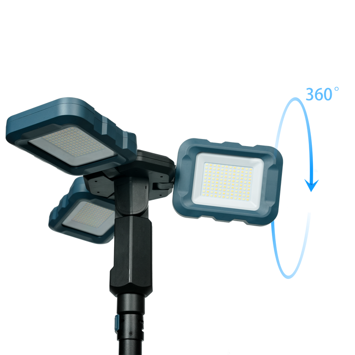 Mellif Cordless 7.55 ft LED Tower Work Light,Compatible with Dewalt 18V Battery
