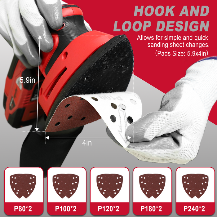 Mellif Brushless Detail Sander,Compatible With Milwaukee 18V Battery