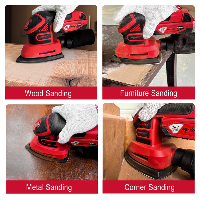 Mellif Brushless Detail Sander,Compatible With Milwaukee 18V Battery