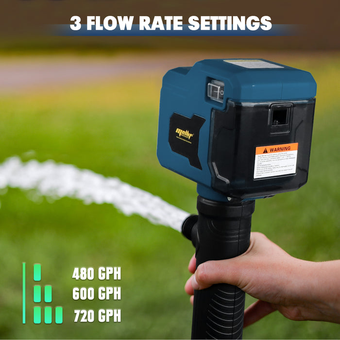 Mellif 720GPH Stick Pump,Compatible With Bosch 18V Battery(Tool Only)