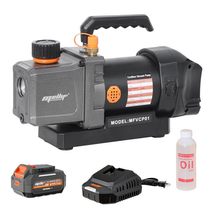 Mellif Cordless 2.5CFM Vacuum Pump Kit Compatible with Dewalt 20V Max Battery