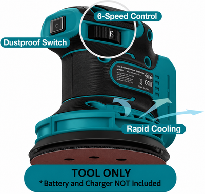 Mellif MFROS03 5" Random Orbit Sander