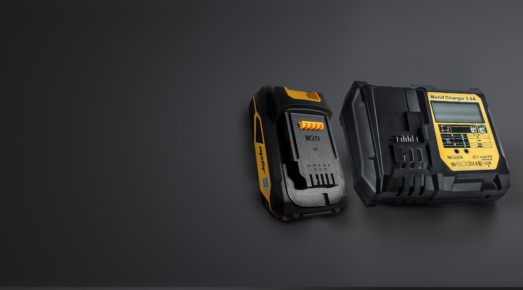 Mellif Cordless Pressure Washer for DeWalt 20V Battery Not Included