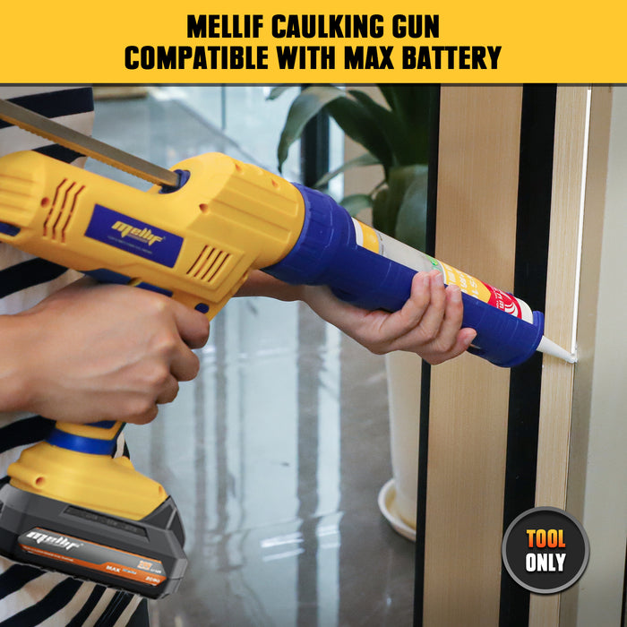 Mellif Cordless Caulking Gun Compatible with Dewalt 20V MAX Battery