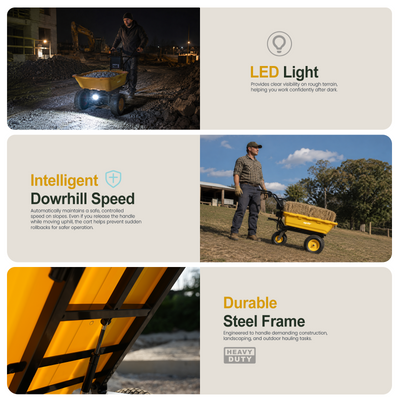 Mellif MFEWC01 Electric Wheelbarrow Cart