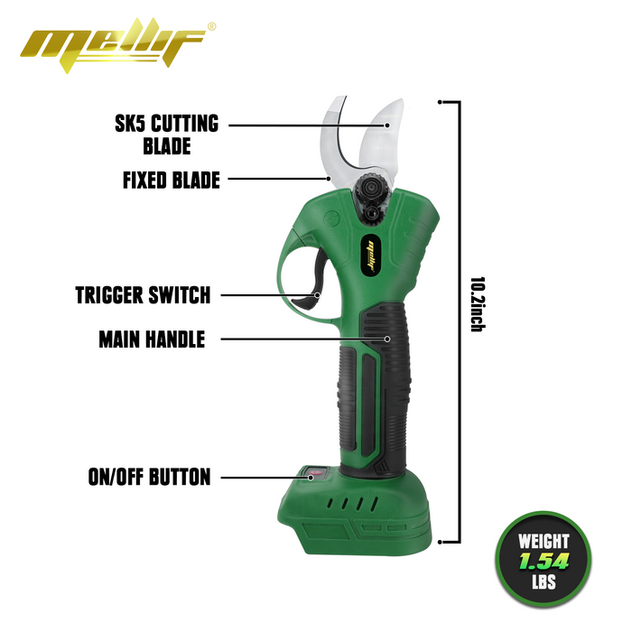 Mellif Electric Pruning Shears Compatible with Makita/Mellif 18V Battery