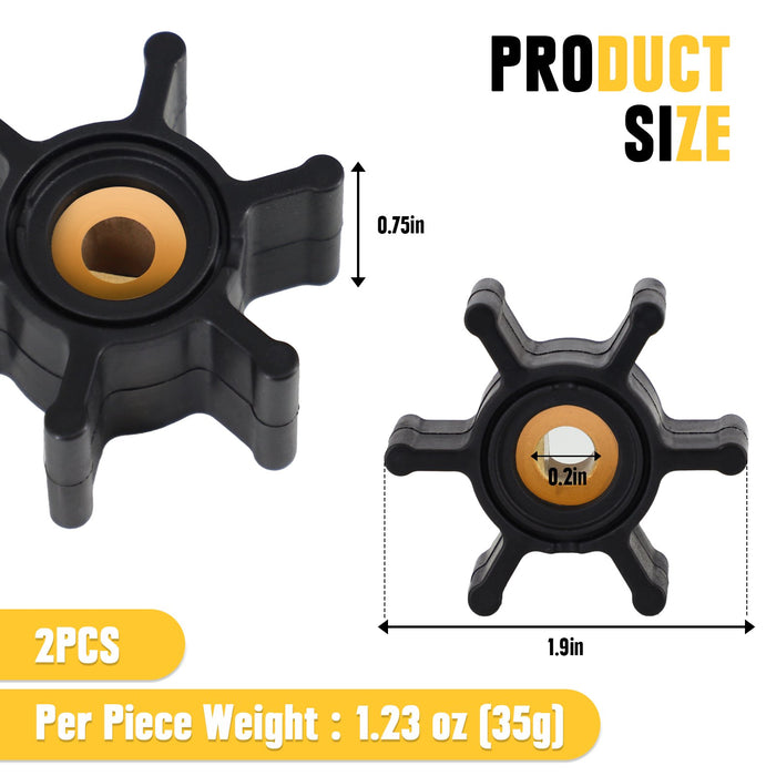 2Pcs Replacement Impeller for Mellif Cordless Water Pump Only (No Water Pump)