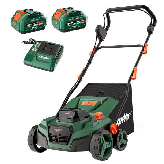 Scarificateur et déchaumeur sans fil Mellif 2 en 1 15 pouces, compatible avec la batterie Makita 18 V (batterie non incluse) 
