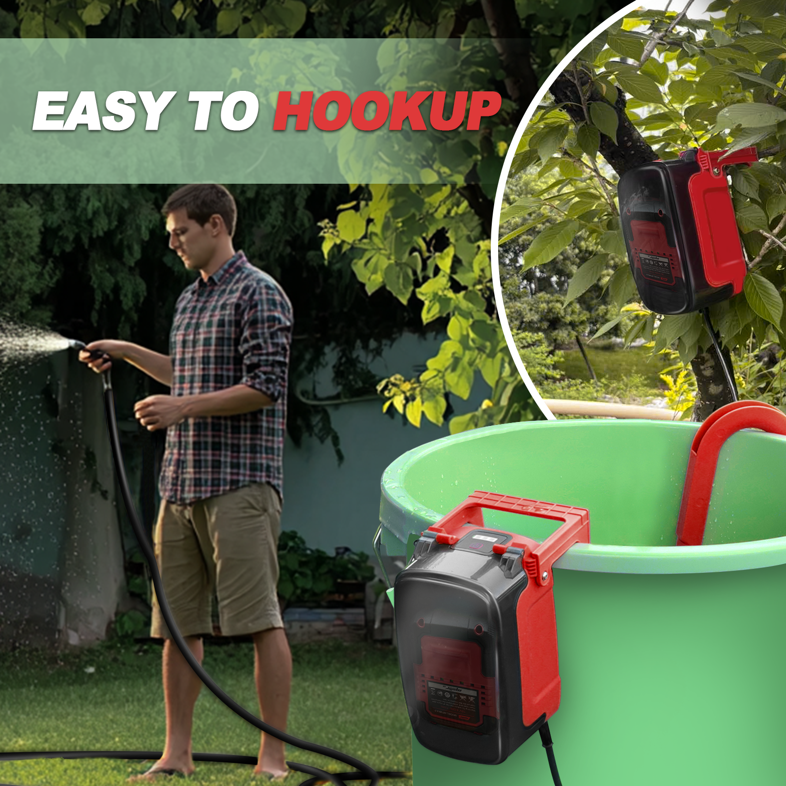 Mellif Submersible Water Pump,Compatible With Milwaukee 18V Battery(Battery Not Included）