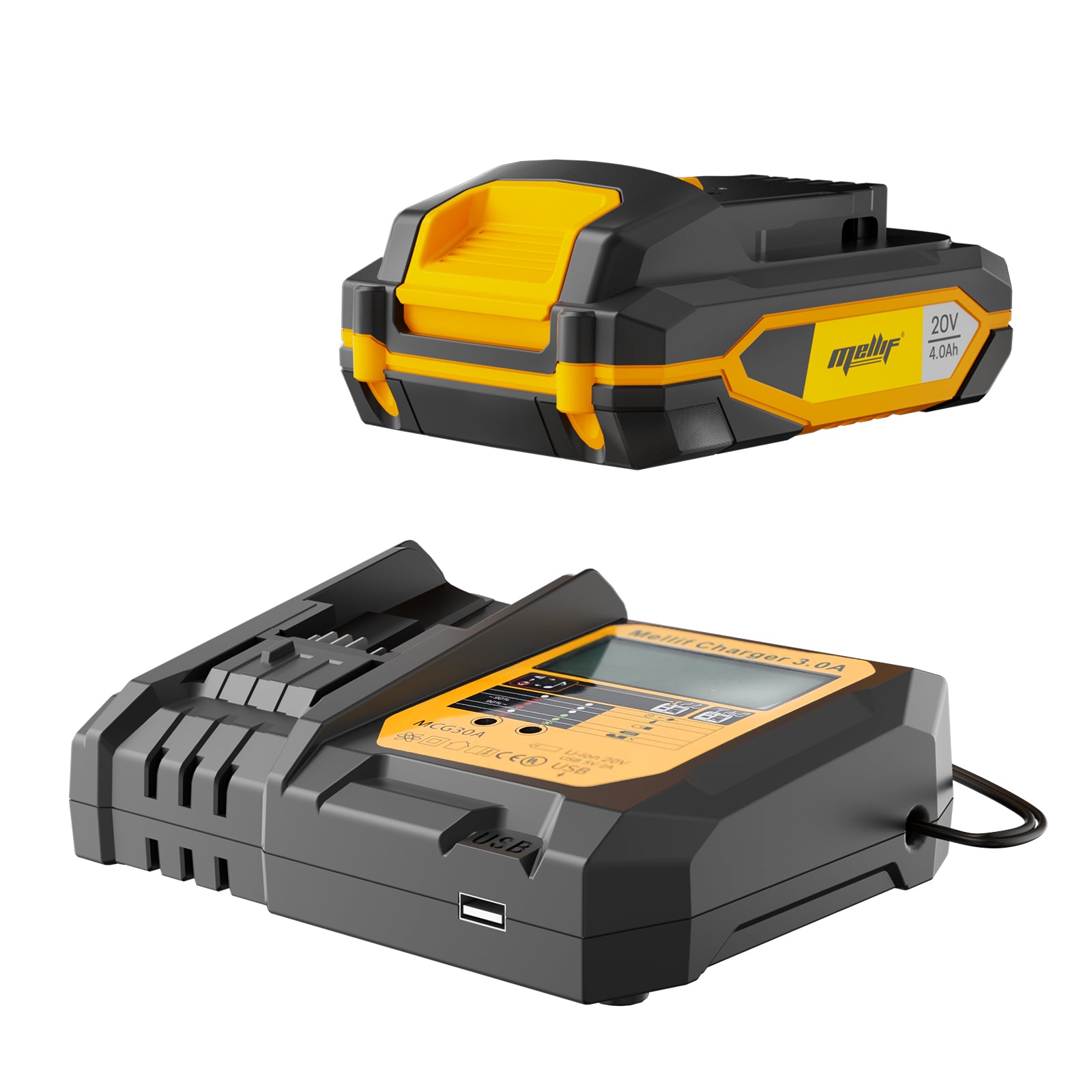Mellif 20V 4.0Ah Battery & Charger Kit