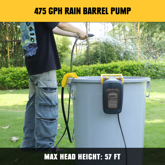 Mellif Sump Pump, Cordless Submersible Water Pump  Compatible with DeWalt 20V MAX Battery