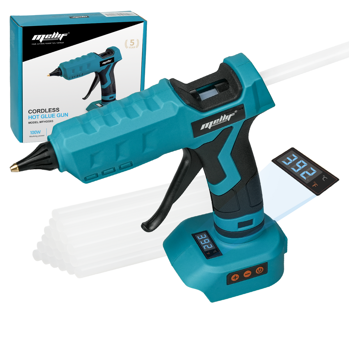 Pistola de Silicón Caliente Mellif MF0401Y